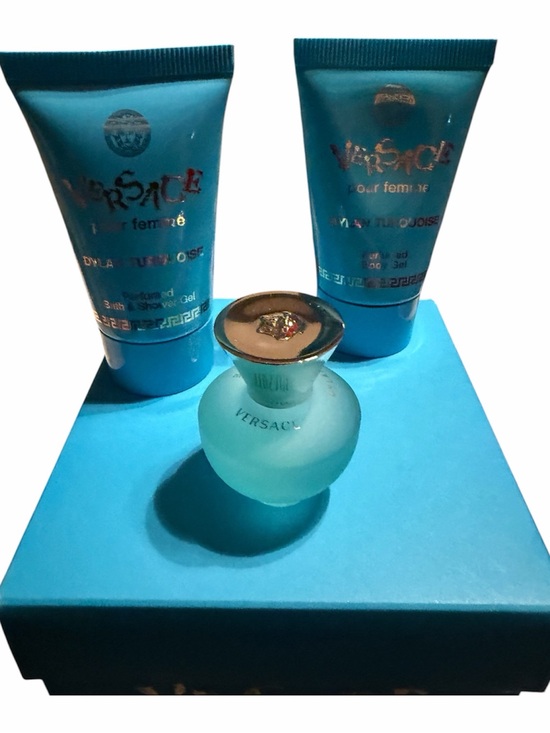 Versace Other - Versace Dylan Turquoise Eau de Toilette Mini 3-Piece Travel Fragrance Set new